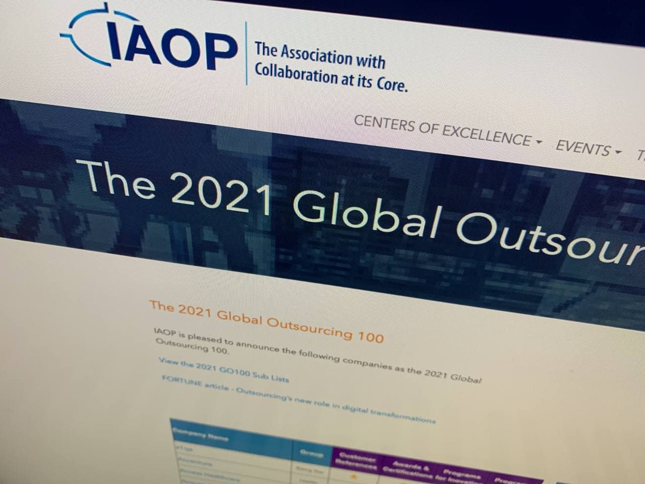 Usetech в списке международных поставщиков услуг аутсорсинга The 2021 Global Outsourcing 100